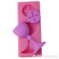 FOUR-C Silicone Cake Mold Goblet Fondant Embossing Mould Color Pink - B00PJHU770